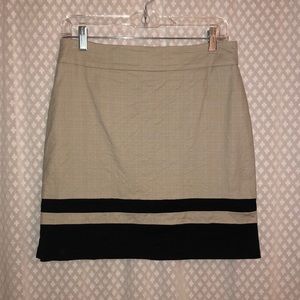 Tan and black skirt